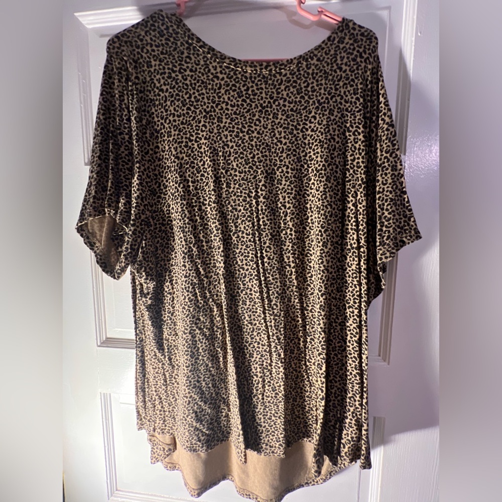 Old Navy Luxe Animal Print Top